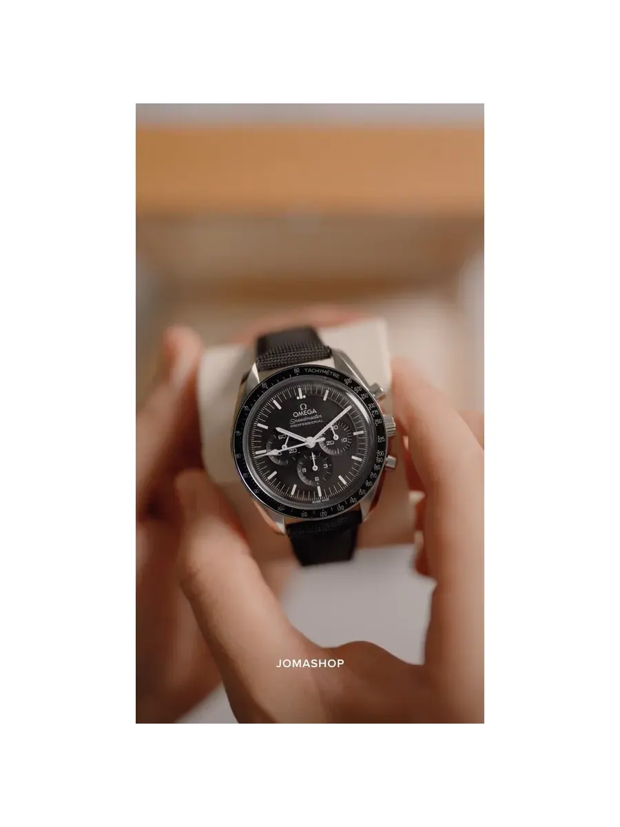 Мужские часы Omega Speedmaster Chronograph с ручным подзаводом, черным циферблатом, модель 310.32.42.50.01.001