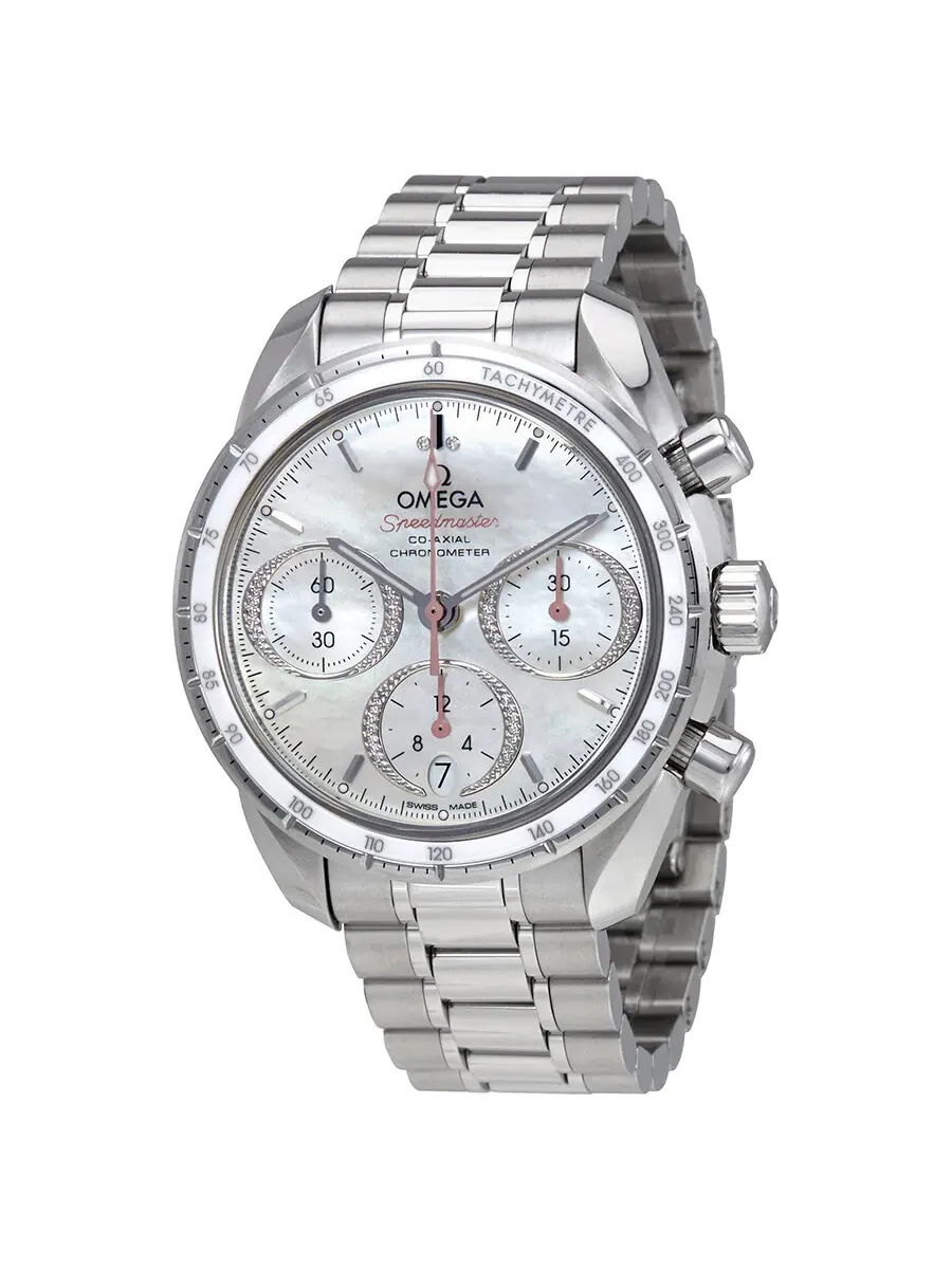 Часы Omega Speedmaster Chronograph Automatic унисекс 324.30.38.50.55.001 — изображение 1 из 5, оттенок серебряный