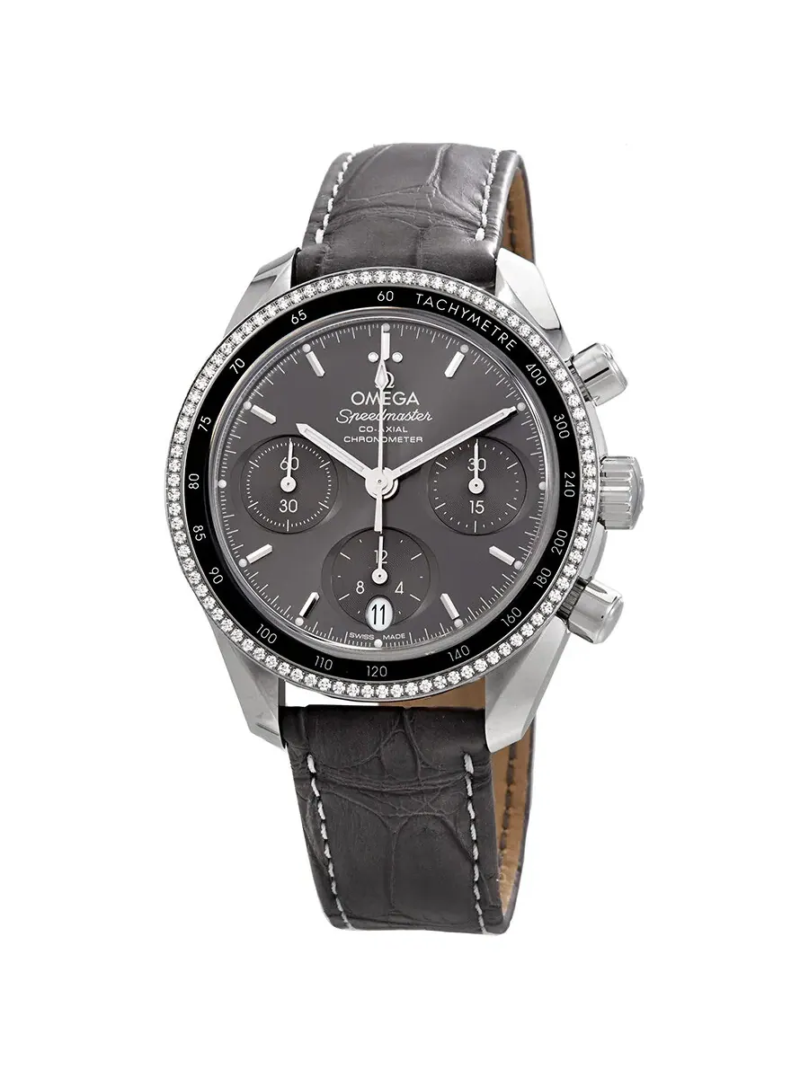 Часы унисекс Omega Speedmaster Automatic Chronograph с серым циферблатом 324.38.38.50.06.001 — изображение 1 из 3