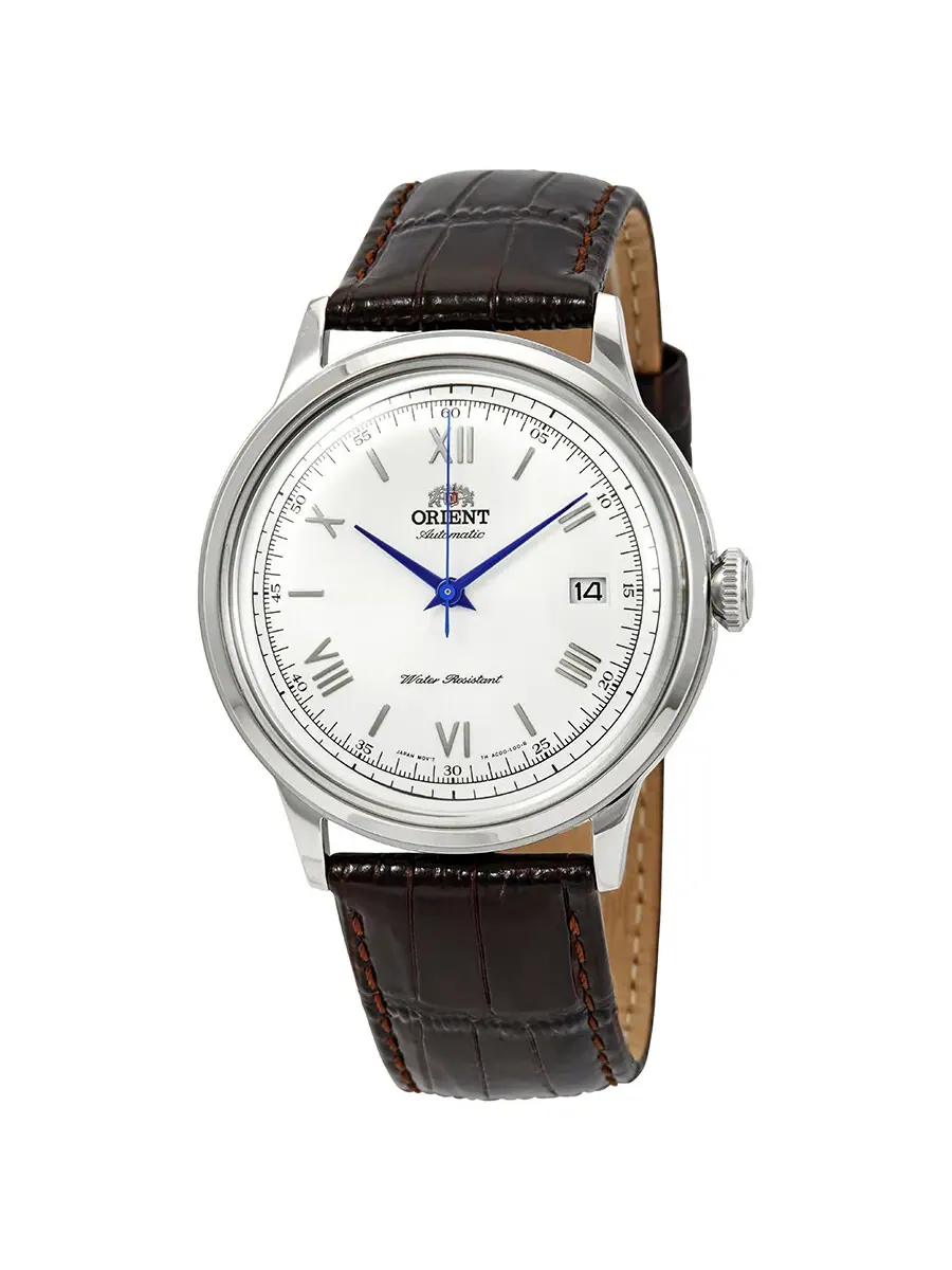 Мужские часы Orient 2-го поколения Bambino Automatic с белым циферблатом FAC00009W0 — серебристый