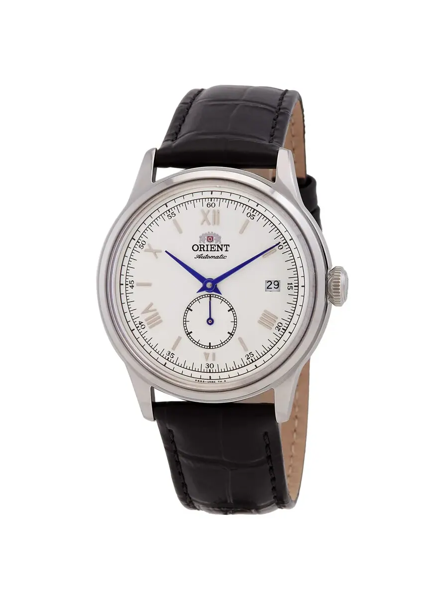 Мужские часы Orient Bambino Automatic с белым циферблатом RA-AP0104S30B — серебристый