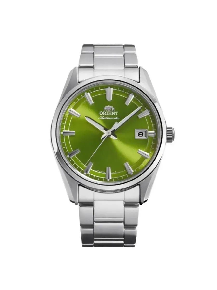 Часы Orient Classic Stretto Date Automatic с зеленым циферблатом RA-AC0R05E30B — изображение 1 из 1, оттенок серебряный