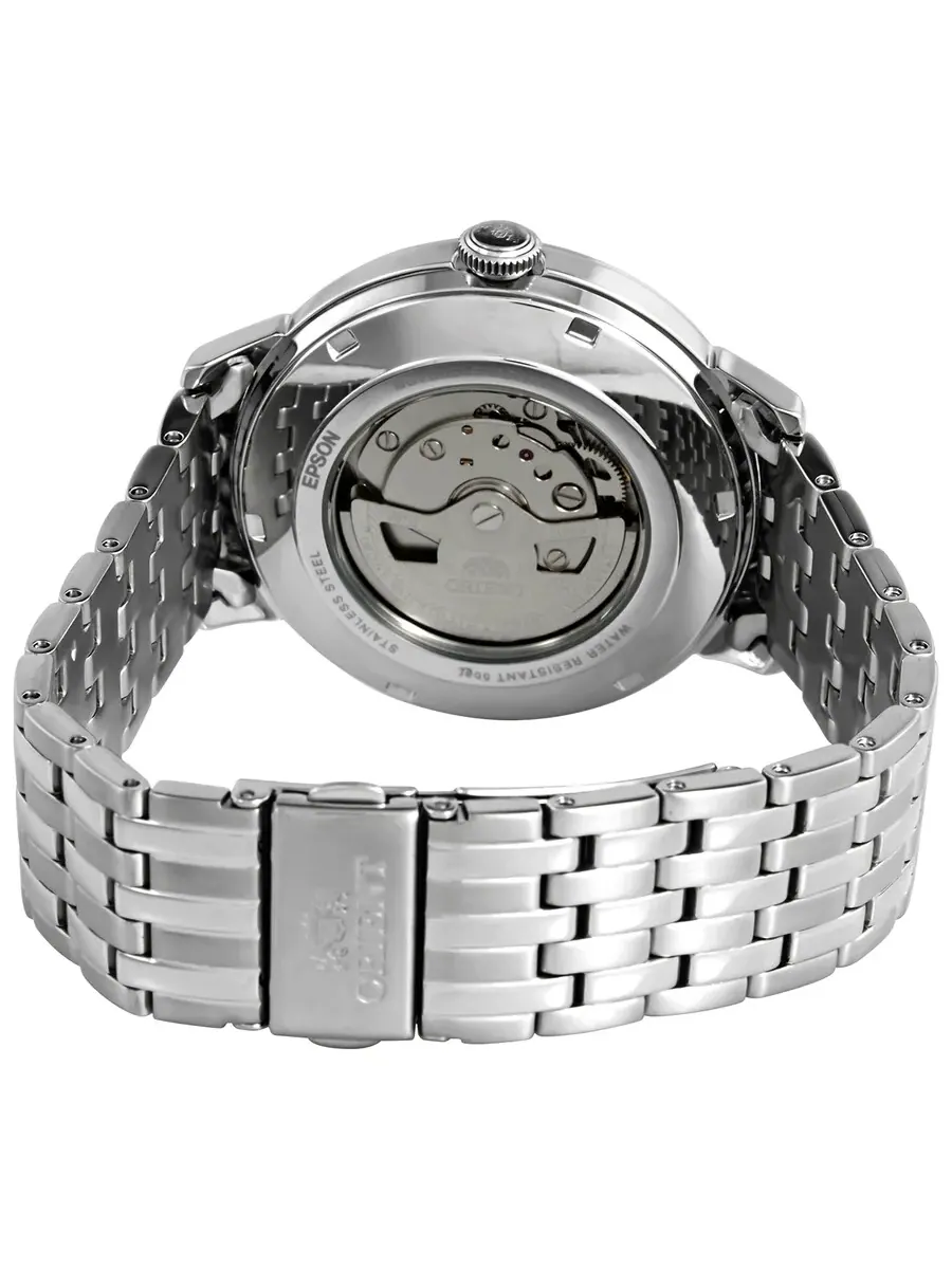 Мужские часы Orient Contemporary Automatic с черным циферблатом RA-AC0J02B10B — изображение 3 из 3, оттенок серебряный