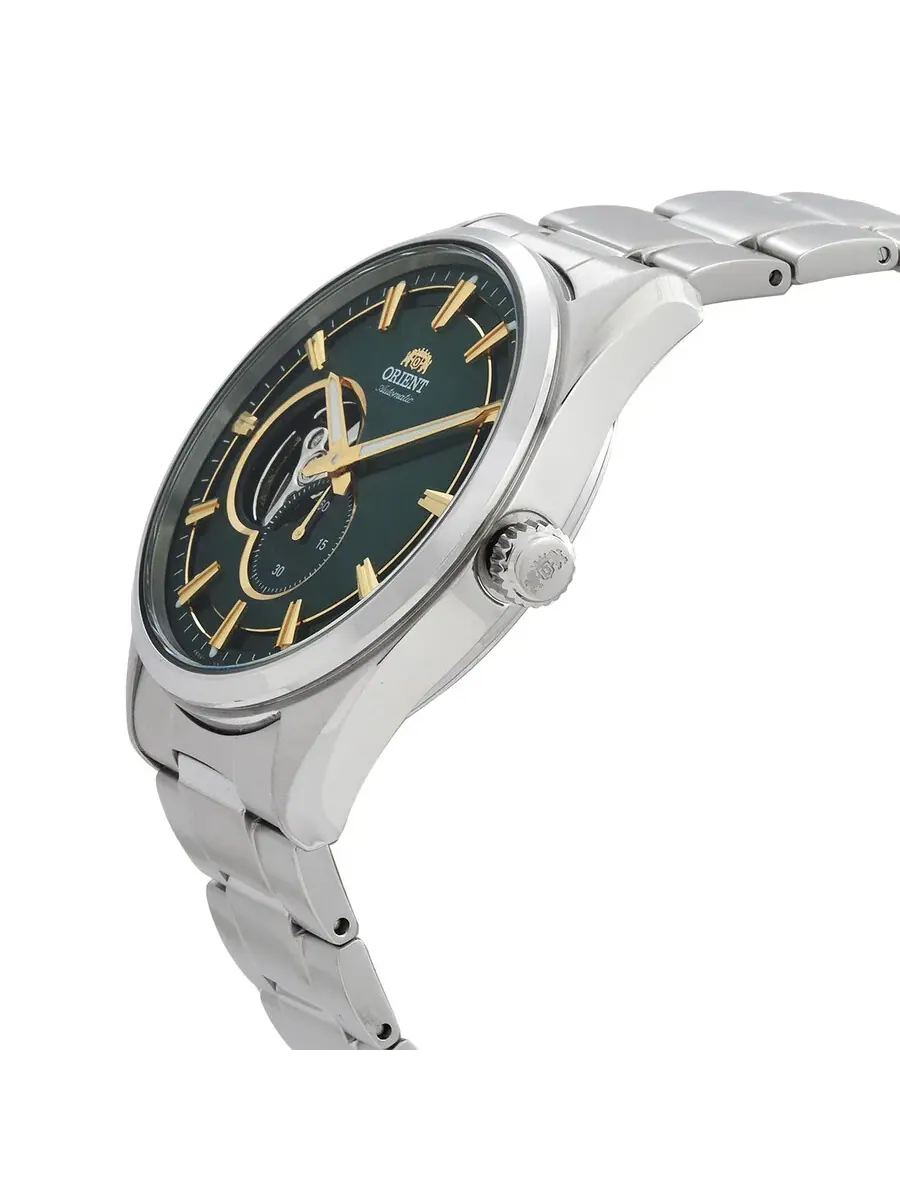 Мужские механические часы Orient Contemporary с зеленым циферблатом RA-AR0008E10B — изображение 2 из 3, оттенок серебряный