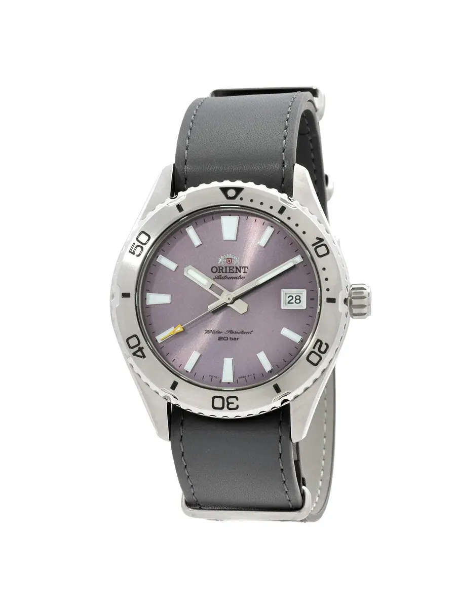 Мужские часы Orient Sport Automatic с сиреневым циферблатом RA-AC0Q07V10B — серебристый