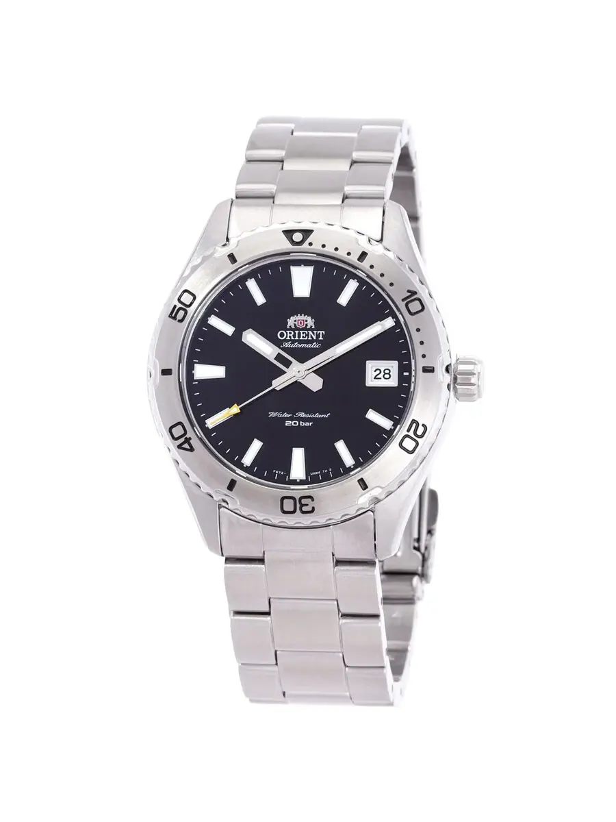 Мужские часы Orient Sports Automatic с черным циферблатом RA-AC0Q01B10B — изображение 1 из 3, оттенок серебряный