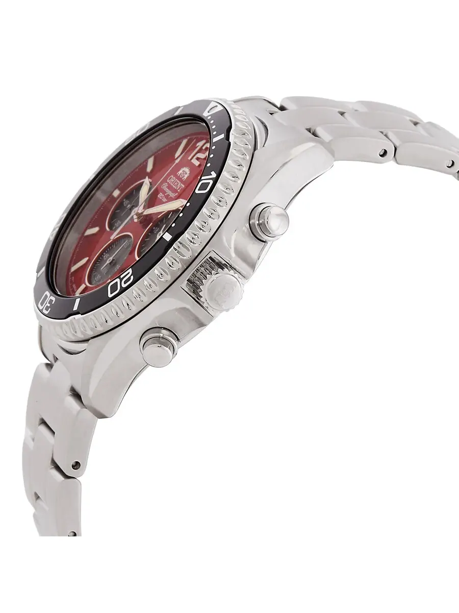 Мужские часы Orient Sports Solar Powered Chronograph с красным циферблатом RA-TX0207R — изображение 2 из 3, оттенок черный