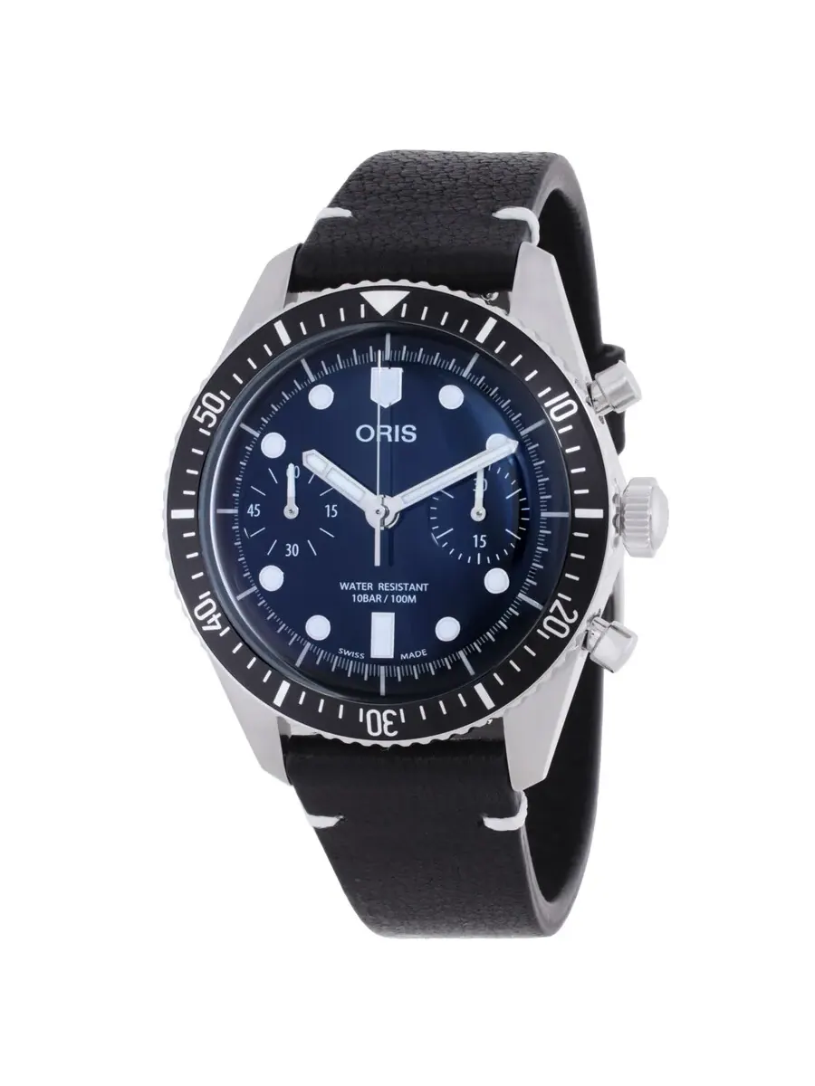 Мужские часы Oris Divers Sixty-Five Chronograph Automatic с черным циферблатом 01 771 7791 4054-07 6 20 01 — черный
