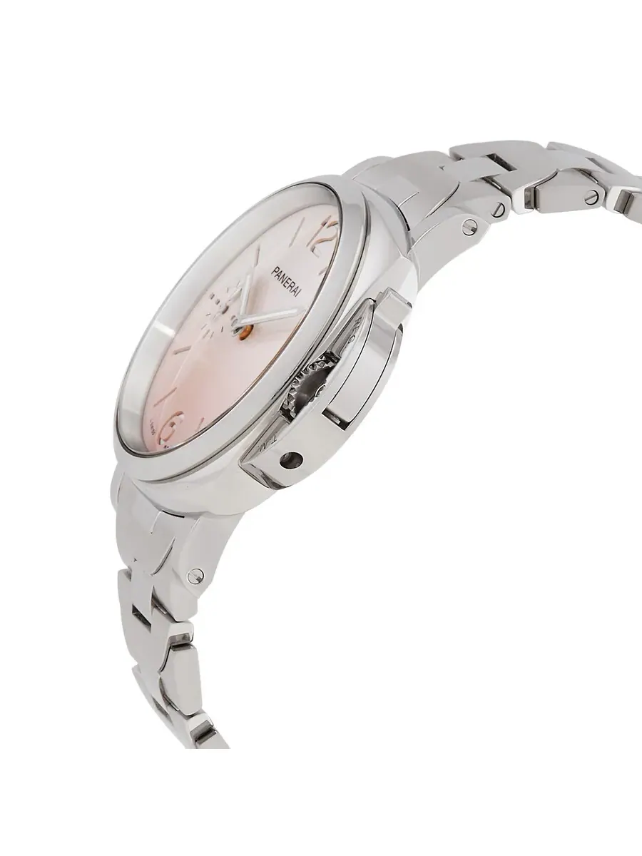 Часы Panerai Luminor Due Pastello с автоматическим механизмом и розовым циферблатом PAM01319 — изображение 2 из 3