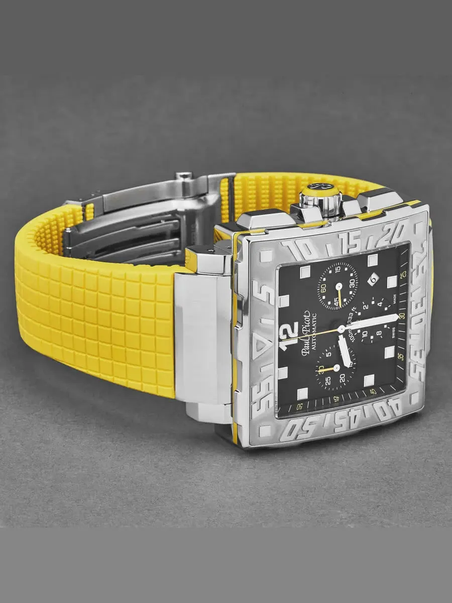 Мужские часы Paul Picot C-Type Automatic с черным циферблатом P0830.SG.5601.3301 — изображение 2 из 7, оттенок серебряный
