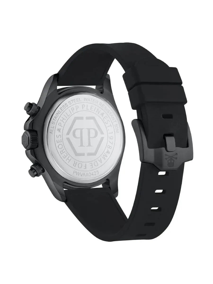 Мужские часы Philipp Plein Nobile Racing Chronograph Quartz с черным циферблатом PWVAA0423 — изображение 2 из 3