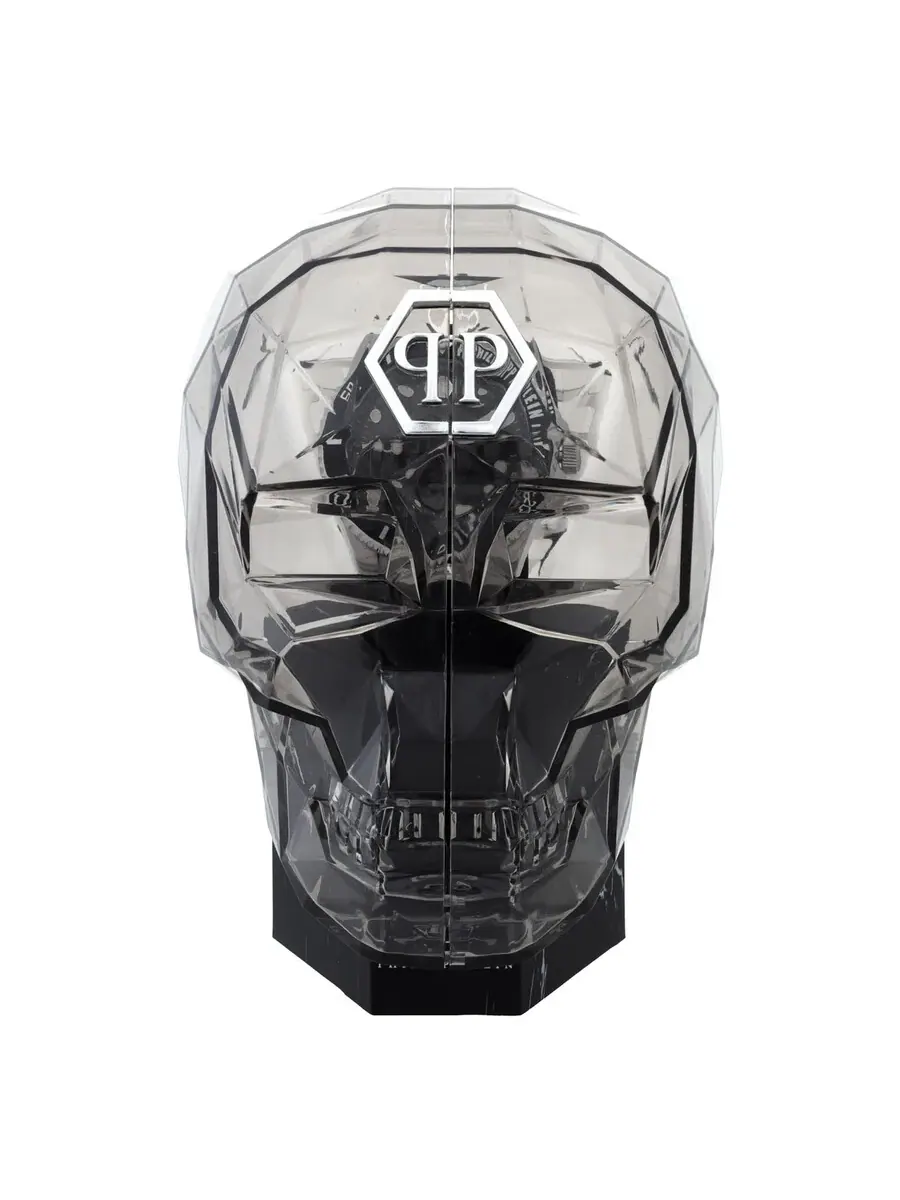 Мужские часы Philipp Plein The Skull Diver Quartz с черным циферблатом PWOAA0122 — изображение 5 из 6, оттенок черный