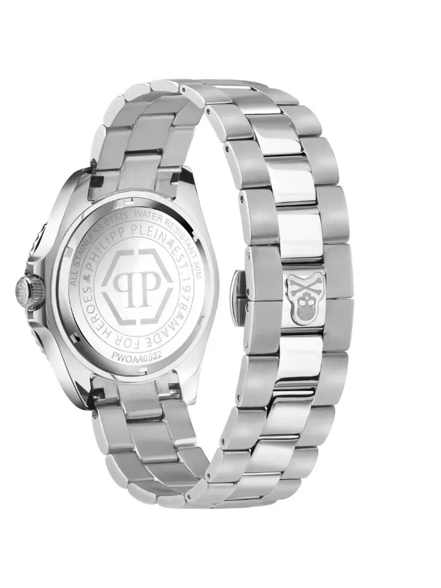 Мужские часы Philipp Plein The Skull Diver с кварцевым механизмом и черным циферблатом PWOAA0522 — изображение 2 из 3