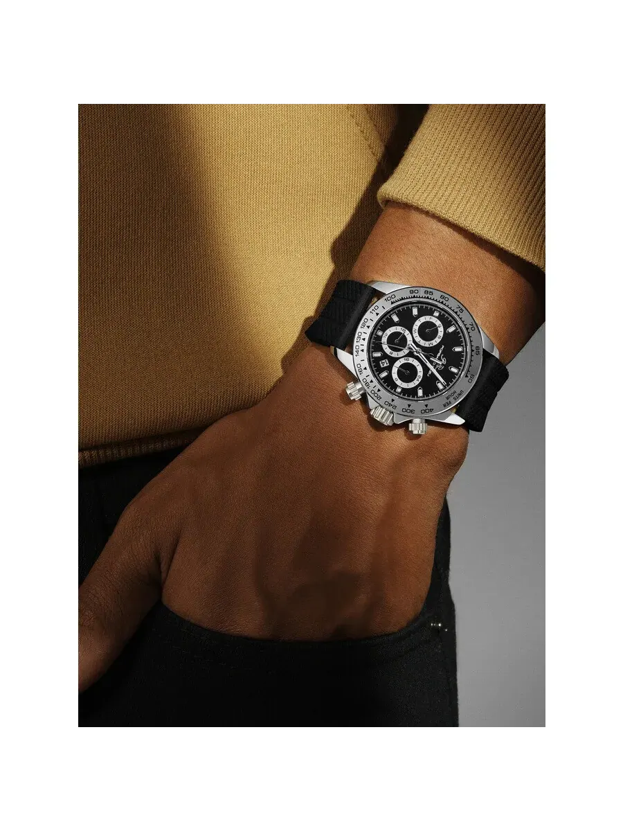 Мужские часы Porsamo Bleu Preston Sport Chronograph Quartz с черным циферблатом 1037APRR — изображение 2 из 6