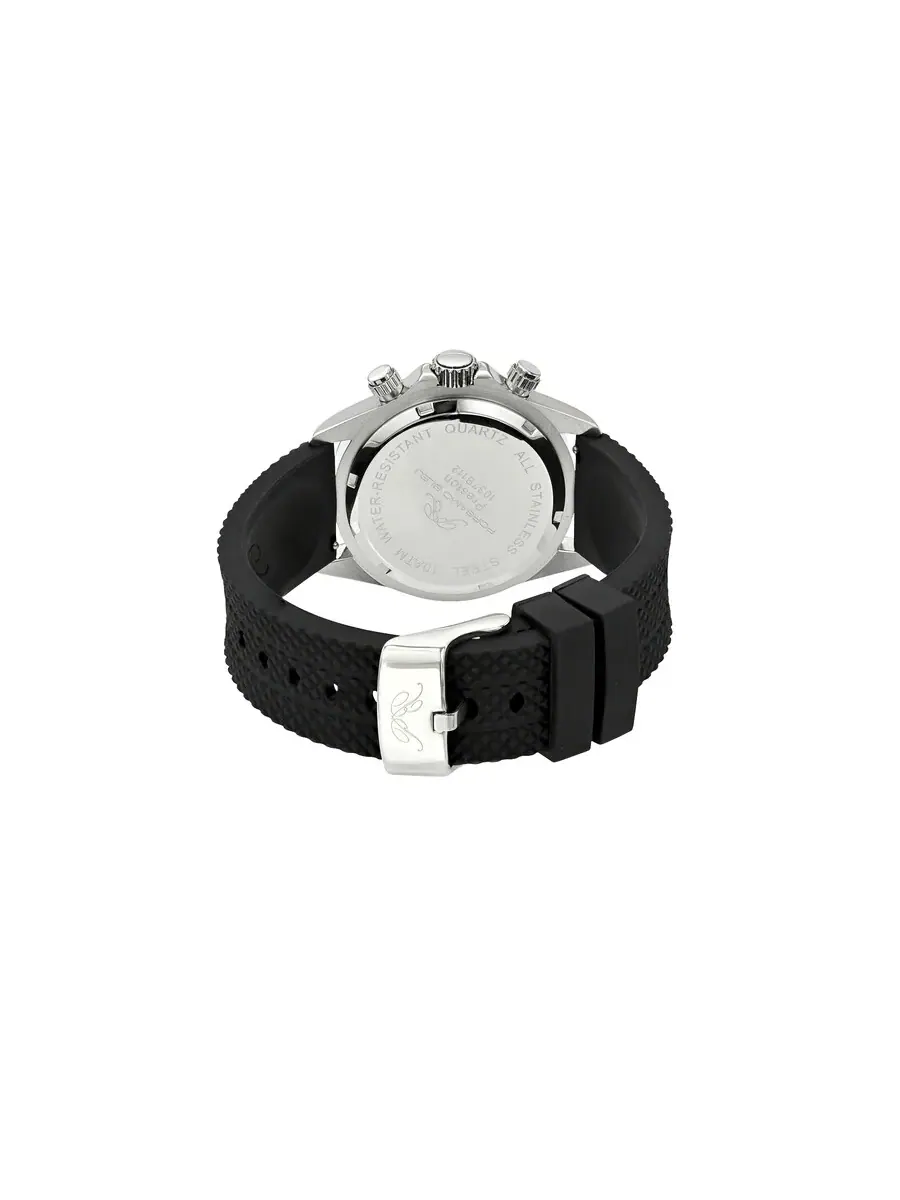 Мужские часы Porsamo Bleu Preston Sport Chronograph Quartz с черным циферблатом 1037BPRR — изображение 4 из 6, оттенок черный