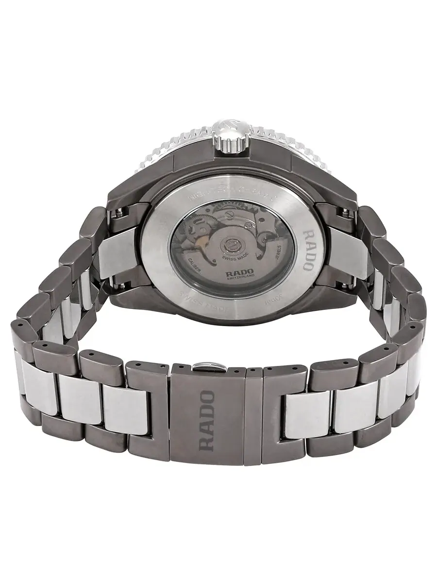 Мужские часы Rado Captain Cook High-Tech Ceramic с автоматическим механизмом и синим циферблатом R32128202, оттенок серый