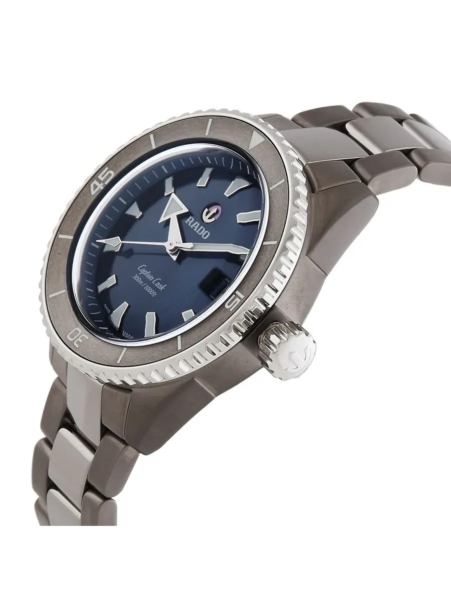 Мужские автоматические часы Rado Captain Cook с синим циферблатом R32144202 — изображение 2 из 4, оттенок синий