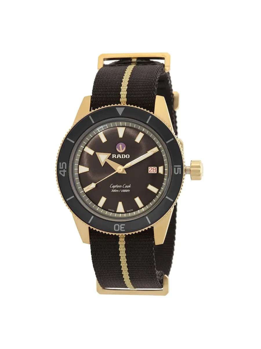 Мужские часы Rado Captain Cook Automatic с коричневым циферблатом R32504307 — изображение 1 из 3, оттенок коричневый