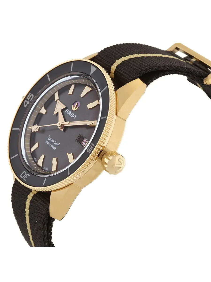 Мужские часы Rado Captain Cook Automatic с коричневым циферблатом R32504307 — изображение 2 из 3, оттенок коричневый