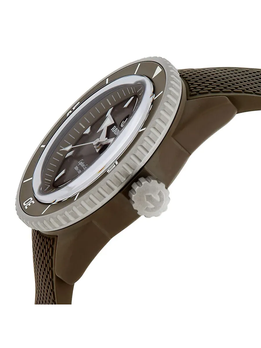 Мужские часы Rado Captain Cook Automatic с зеленым циферблатом R32130318 — изображение 4 из 4, оттенок серебряный