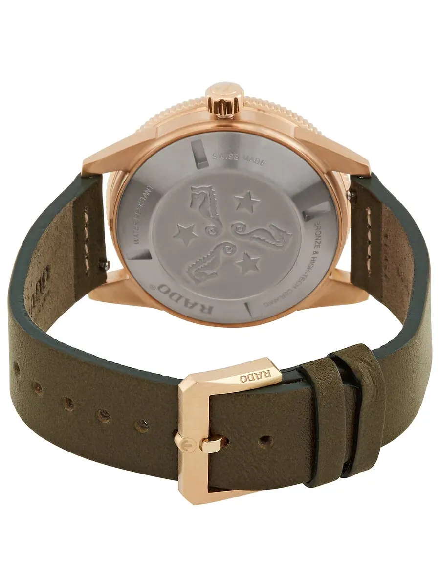 Мужские часы Rado Captain Cook с автоматическим механизмом и зеленым циферблатом R32504315 — изображение 3 из 3