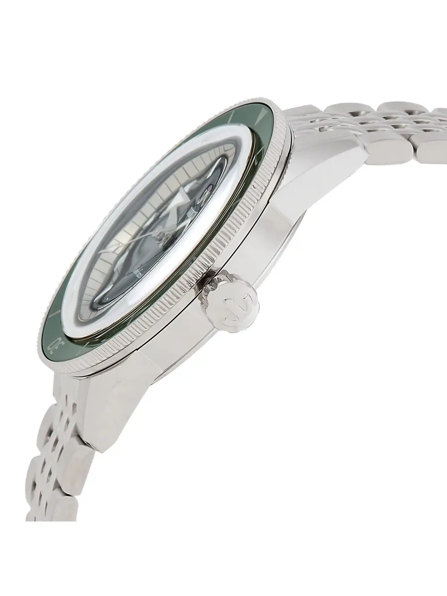 Мужские часы Rado Captain Cook Automatic с зеленым циферблатом R32505313 — изображение 4 из 4, оттенок серебряный