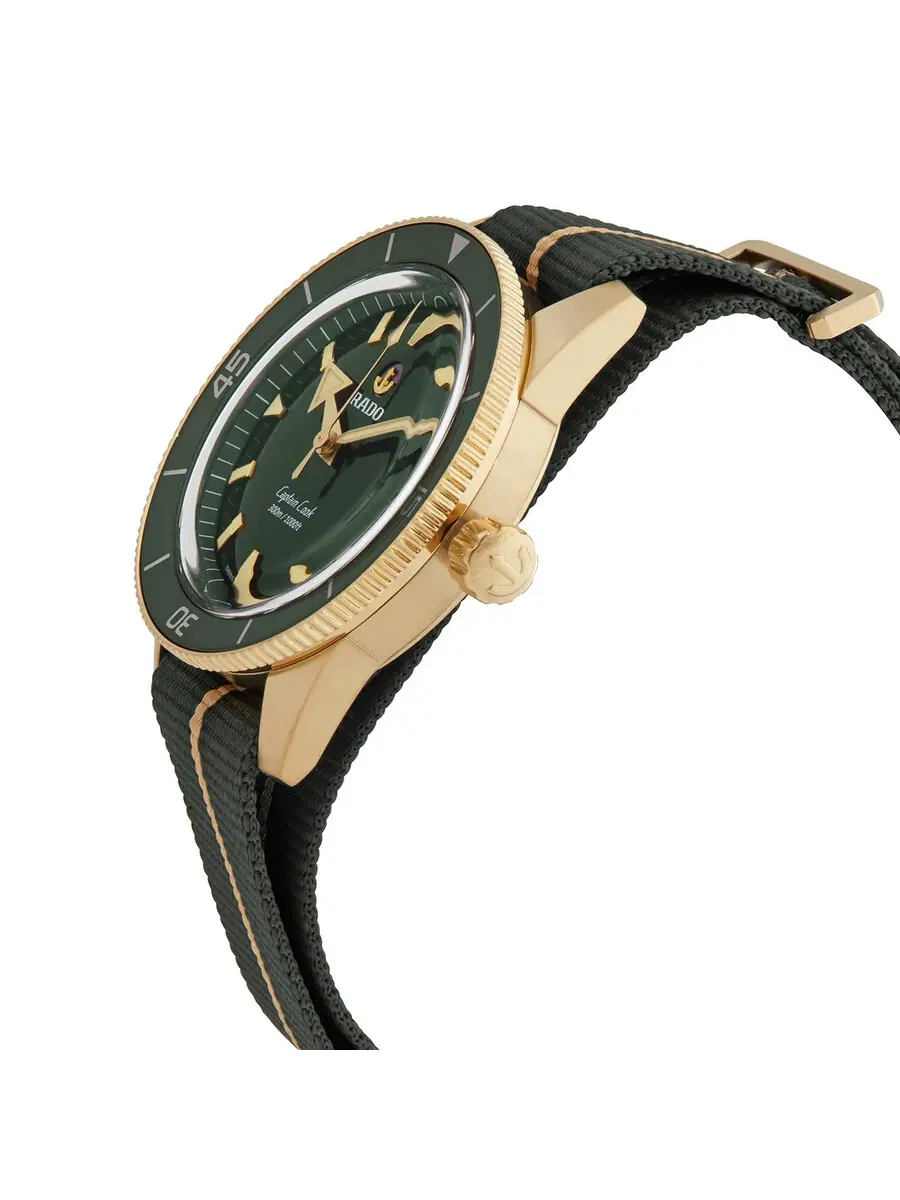 Мужские автоматические часы Rado Captain Cook с зеленым циферблатом R32504317 — изображение 2 из 3, оттенок зеленый