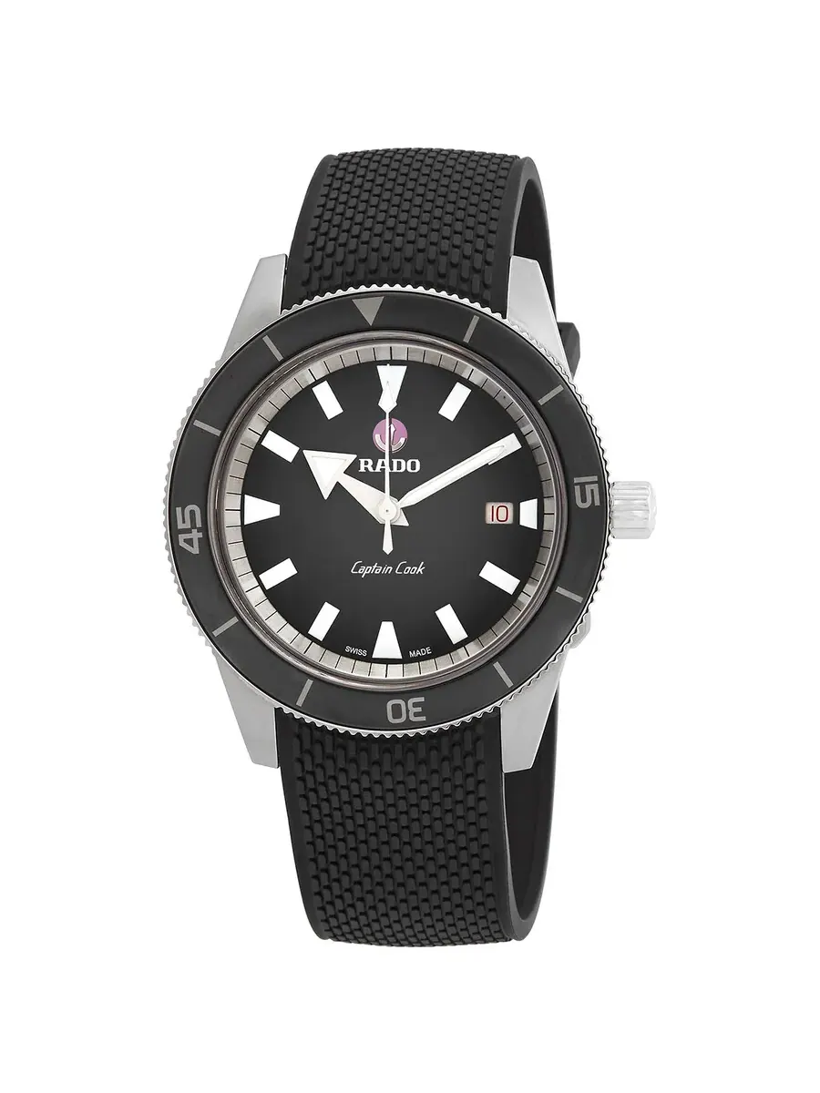 Мужские часы Rado Captain Cook Automatic с серым циферблатом R32505019 — изображение 1 из 4, оттенок черный