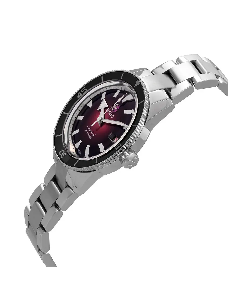 Мужские часы Rado Captain Cook Automatic с красным циферблатом R32105353 — изображение 2 из 3, оттенок черный