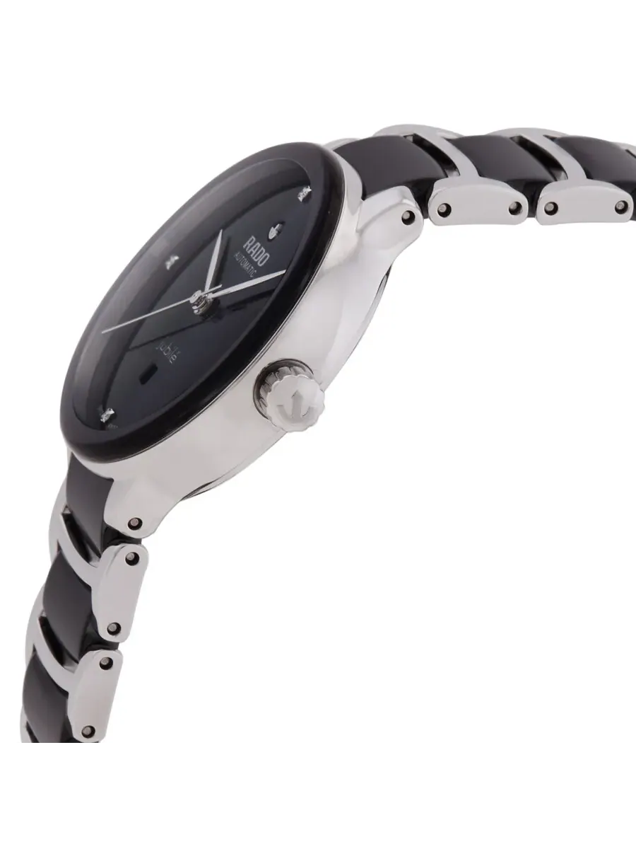 Женские часы Rado Centrix Automatic с черным циферблатом и бриллиантами R30020712 — изображение 2 из 3, оттенок черный