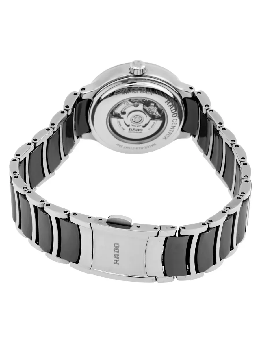 Женские часы Rado Centrix Automatic с черным циферблатом и бриллиантами R30020742 — изображение 3 из 3, оттенок черный