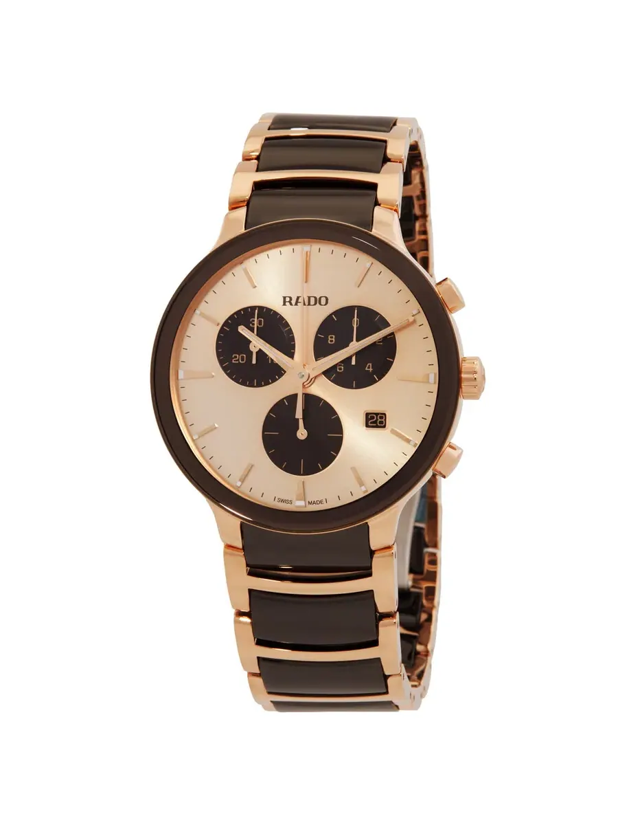 Мужские часы Rado Centrix Chronograph Quartz R30212402 — изображение 1 из 3, оттенок коричневый