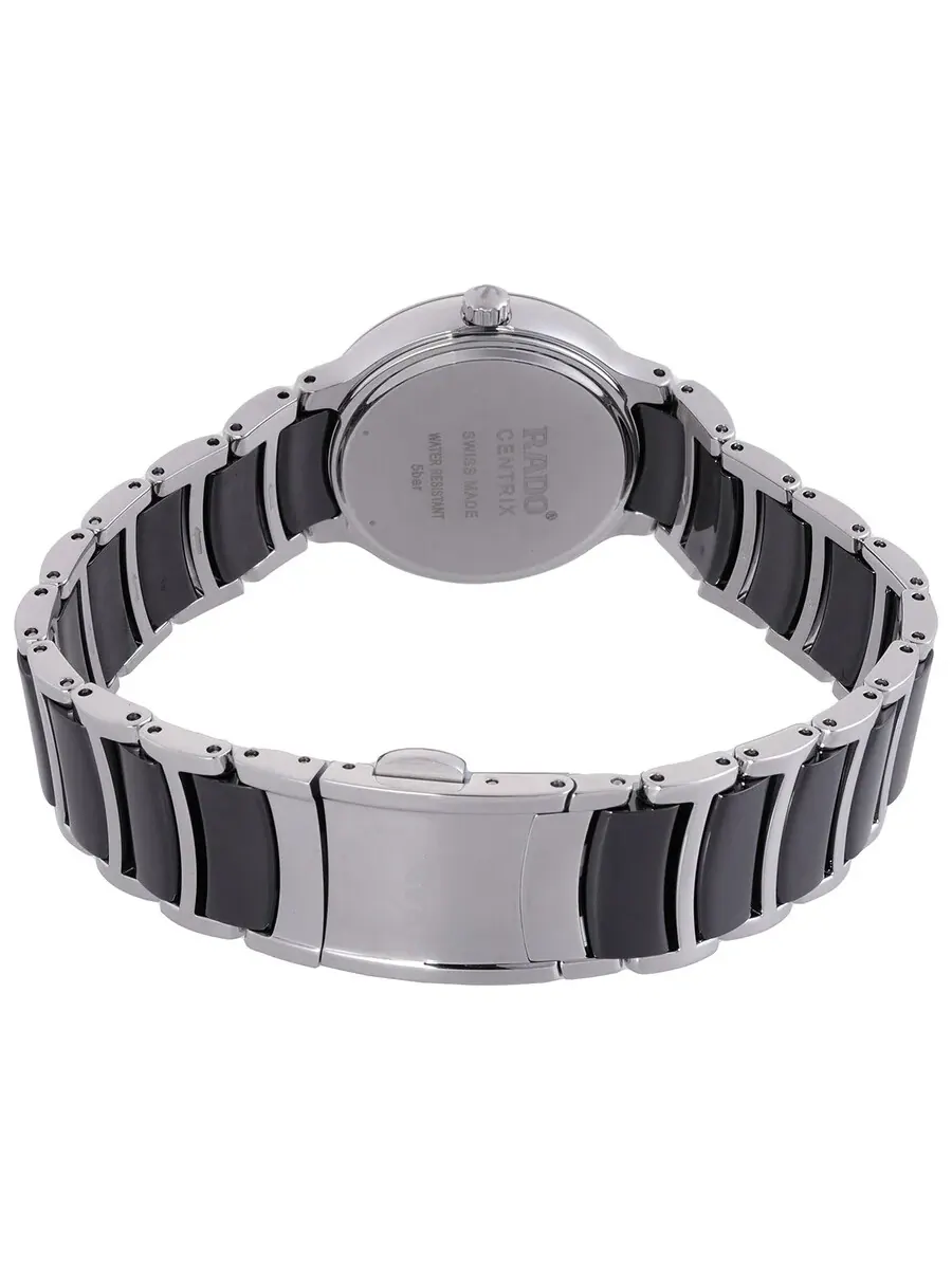 Женские часы Rado Centrix Diamonds Quartz с черным циферблатом R30026712 — изображение 3 из 3, оттенок черный