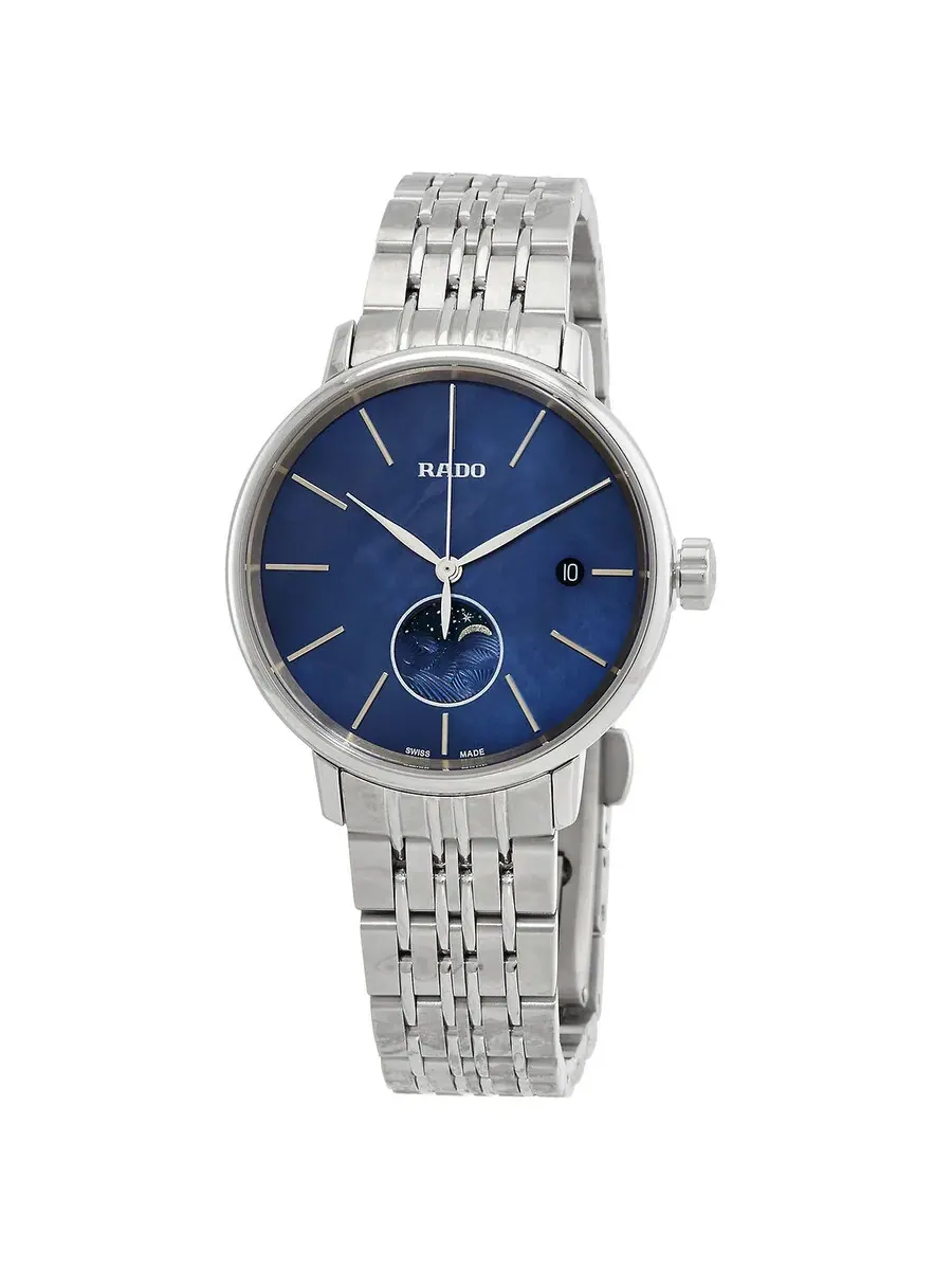 Женские часы Rado Coupole Classic Moonphase Quartz с синим перламутровым циферблатом R22883913 — изображение 1 из 3