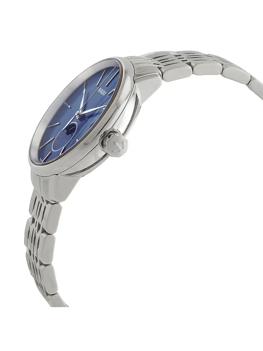 Женские часы Rado Coupole Classic Moonphase Quartz с синим перламутровым циферблатом R22883913 — изображение 2 из 3
