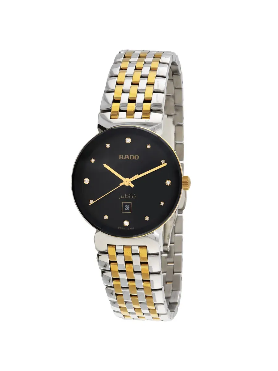 Женские часы Rado Florence Classic Quartz с черным циферблатом и бриллиантами R48913743 — изображение 1 из 3, оттенок черный