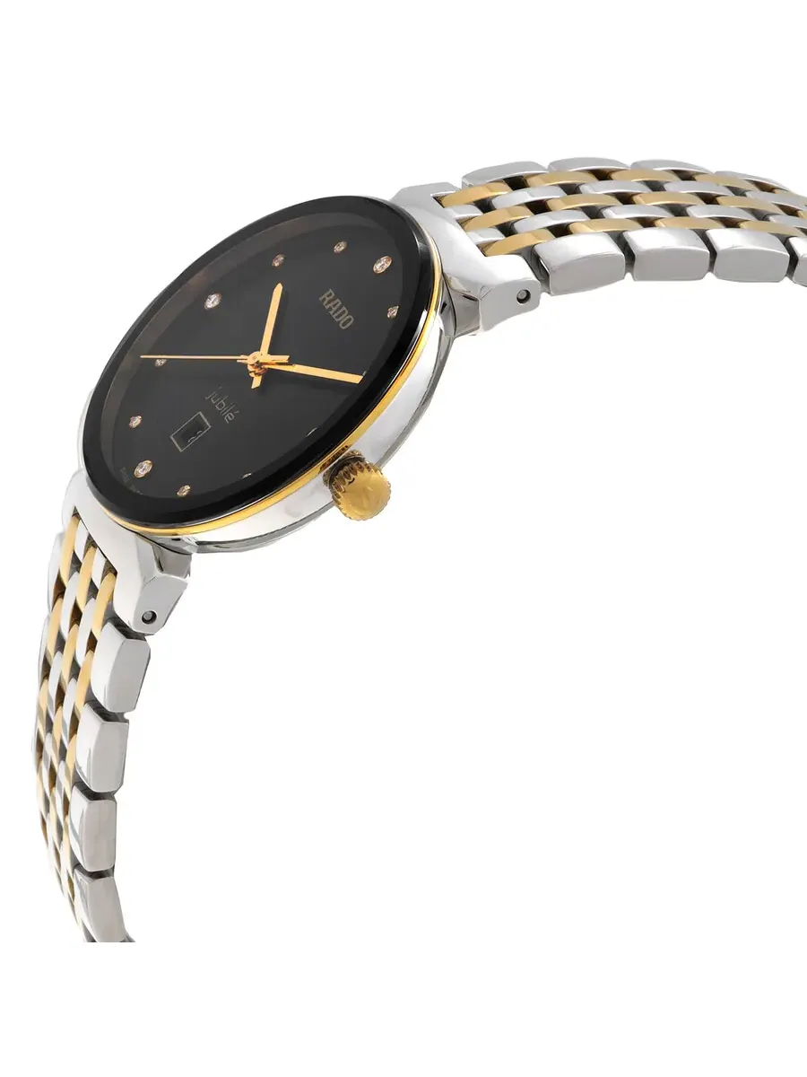 Женские часы Rado Florence Classic Quartz с черным циферблатом и бриллиантами R48913743 — изображение 2 из 3, оттенок черный