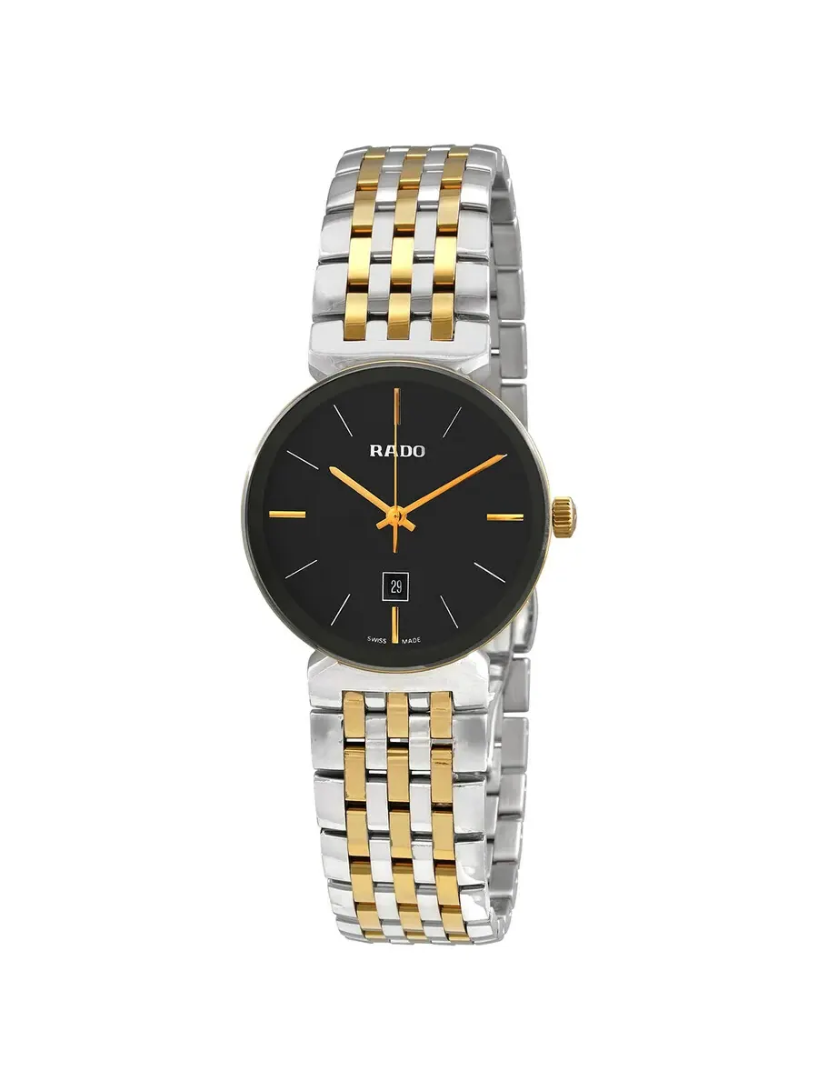 Женские часы Rado Florence Quartz с черным циферблатом R48913153 — черный