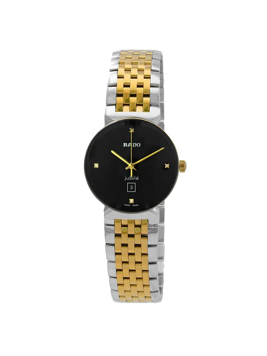 Женские часы Rado Florence Quartz с черным циферблатом и бриллиантом R48913703 — изображение 1 из 3, оттенок черный