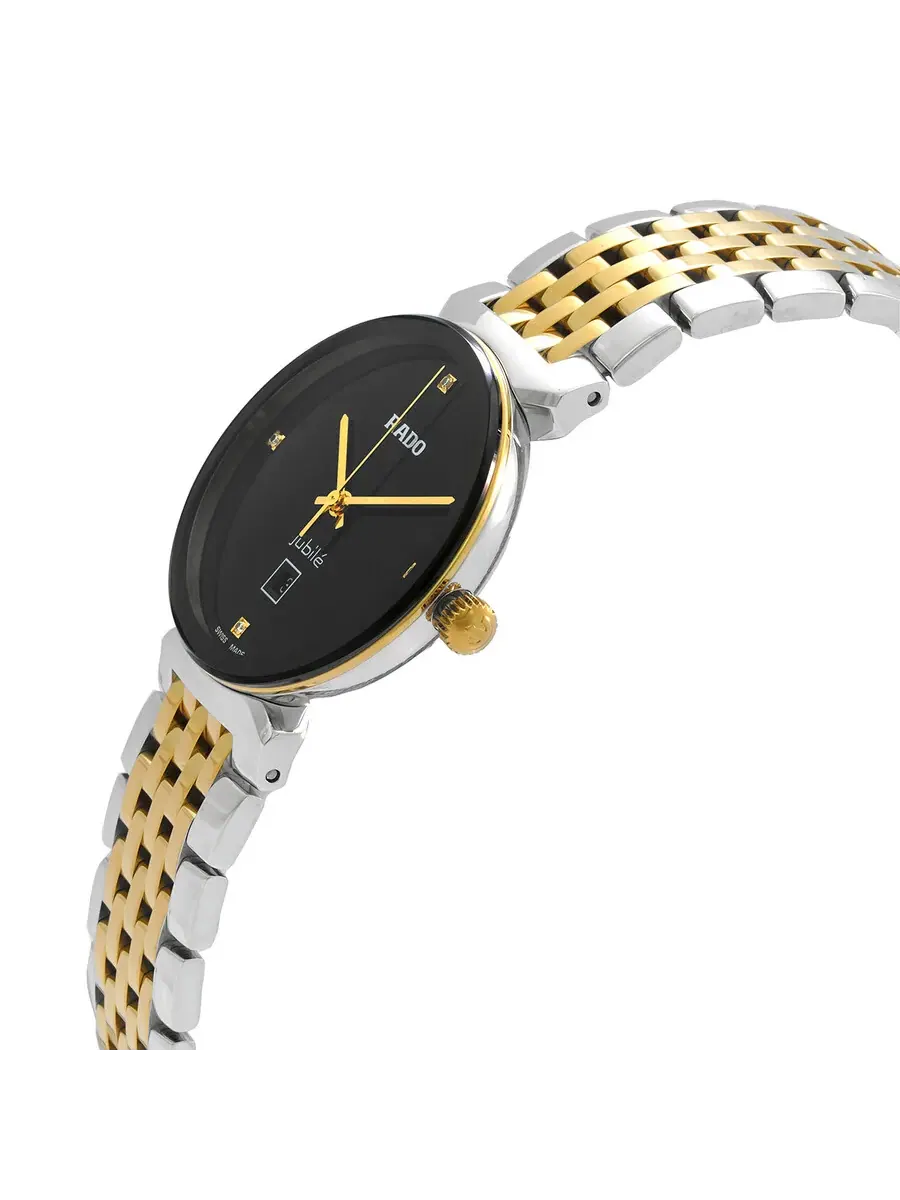 Женские часы Rado Florence Quartz с черным циферблатом и бриллиантом R48913703 — изображение 2 из 3, оттенок черный