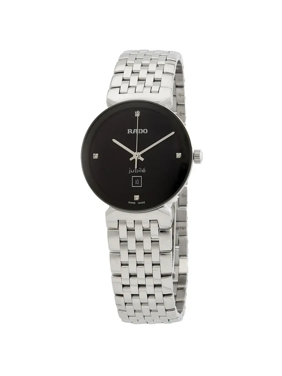 Женские часы Rado Florence Quartz с черным циферблатом и бриллиантом R48913713 — изображение 1 из 3, оттенок черный