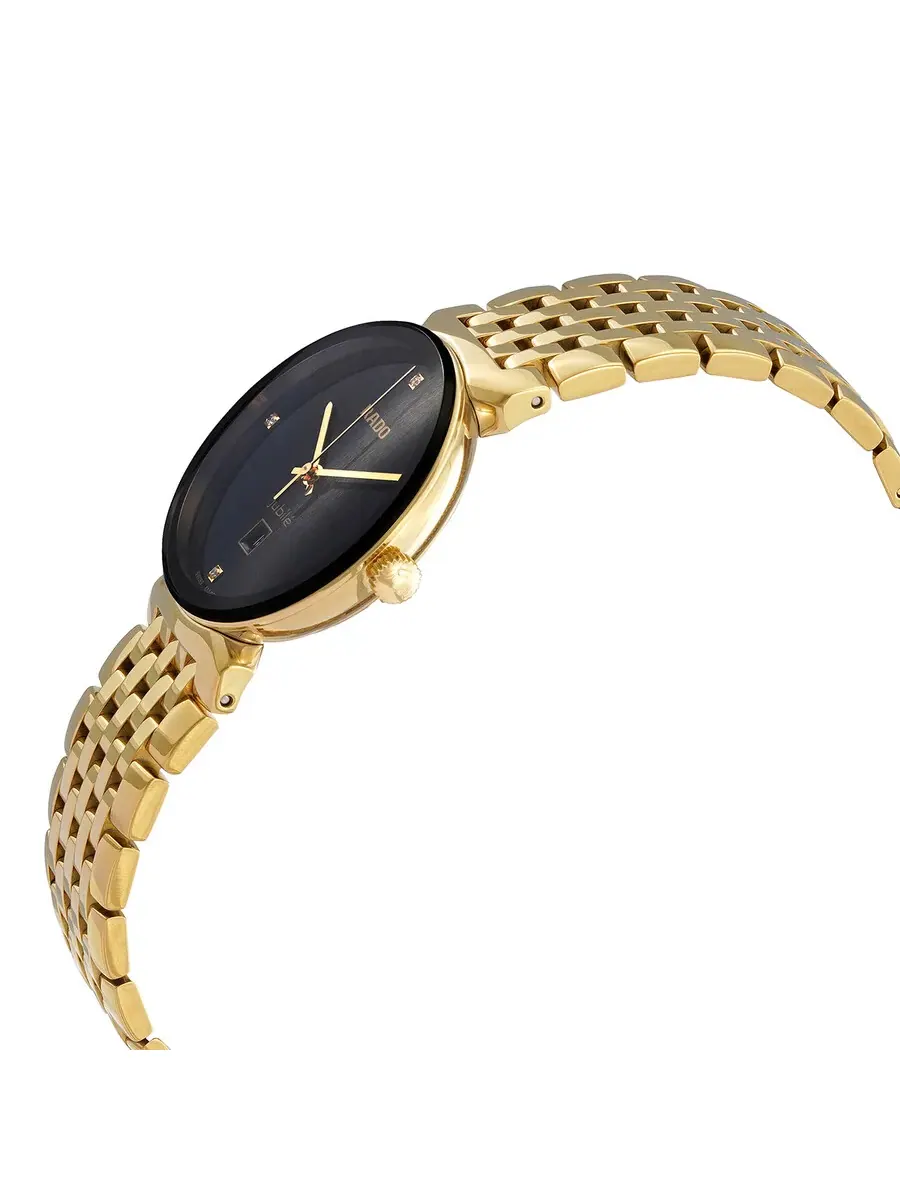 Женские часы Rado Florence Quartz с черным циферблатом и бриллиантом R48915703 — изображение 2 из 3, оттенок черный