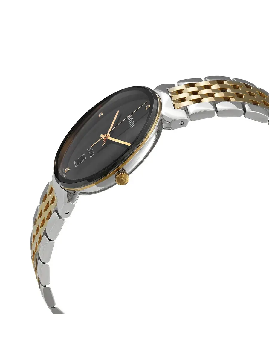 Часы Rado Florence Quartz Diamond Black Dial Unisex Watch R48912703 — изображение 2 из 3, оттенок черный