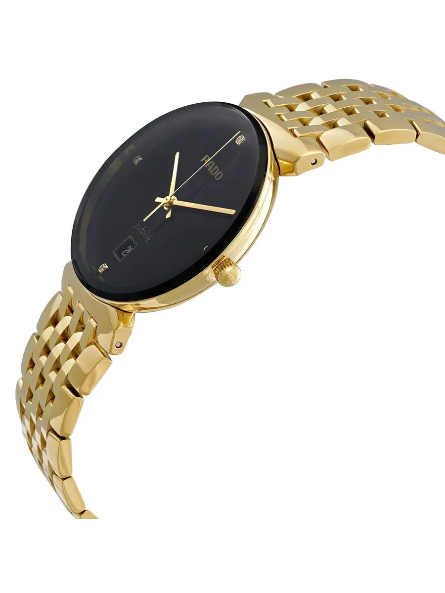 Часы Rado Florence Quartz с черным циферблатом и бриллиантом для мужчин и женщин R48914703 — изображение 2 из 3