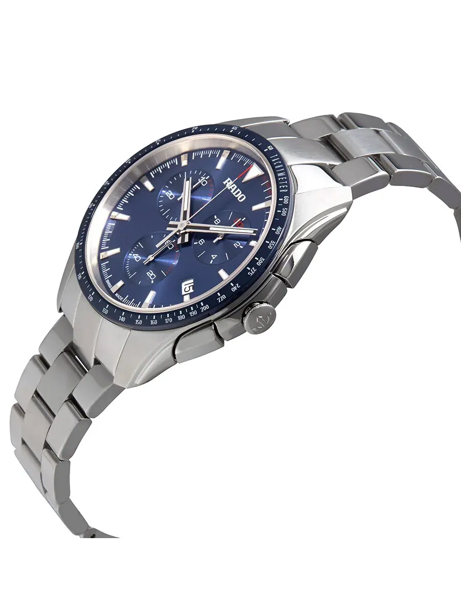 Мужские часы Rado HyperChrome Chronograph с синим циферблатом R32259203 — изображение 2 из 3, оттенок серебряный