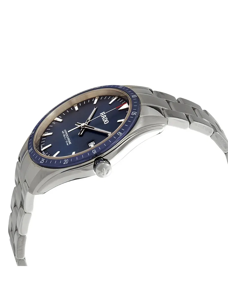Мужские часы Rado HyperChrome с синим циферблатом R32502203 — изображение 2 из 3, оттенок серебряный