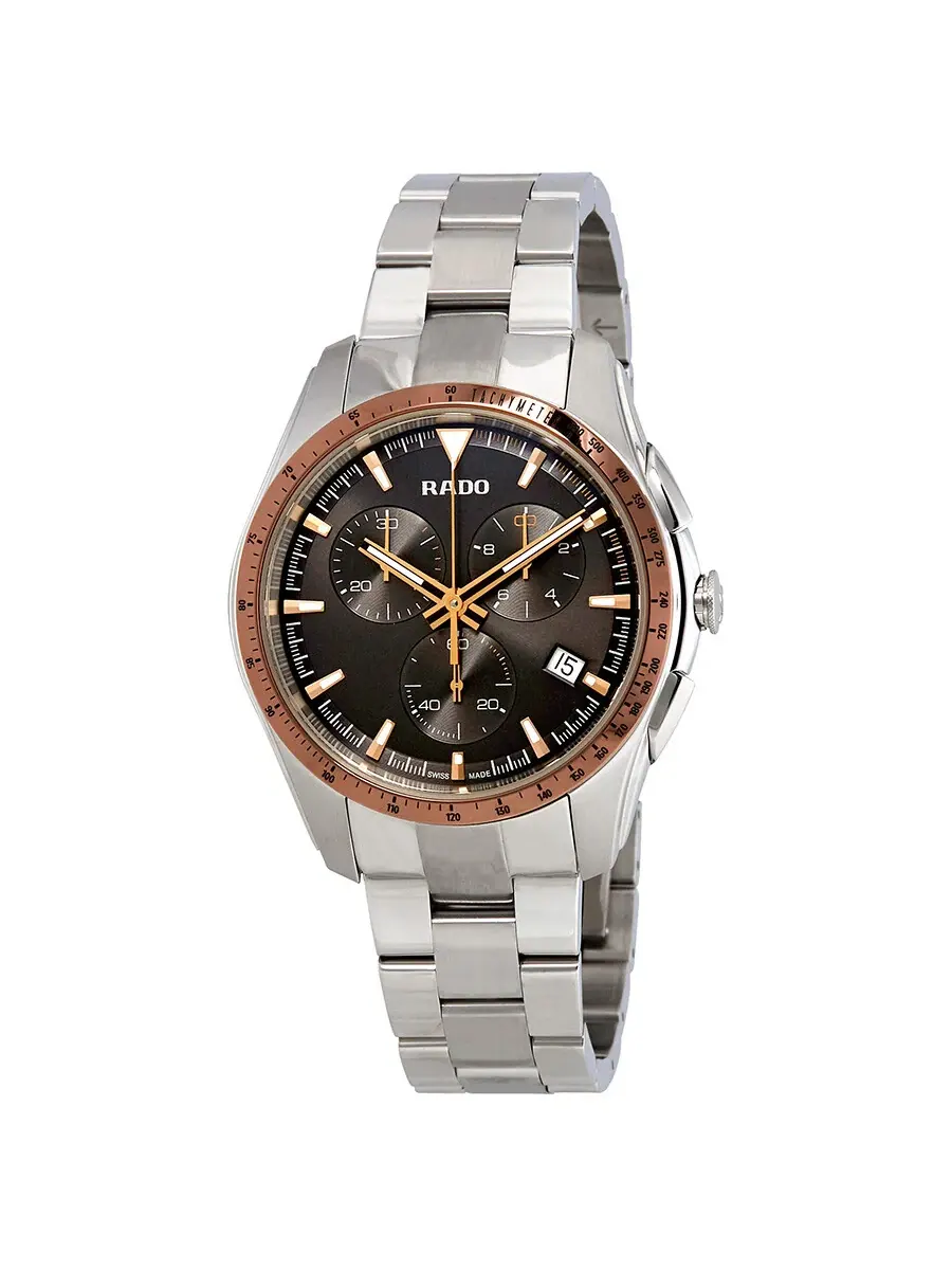 Мужские часы Rado HyperChrome Chronograph с серым циферблатом R32259163 — изображение 1 из 3, оттенок серебряный