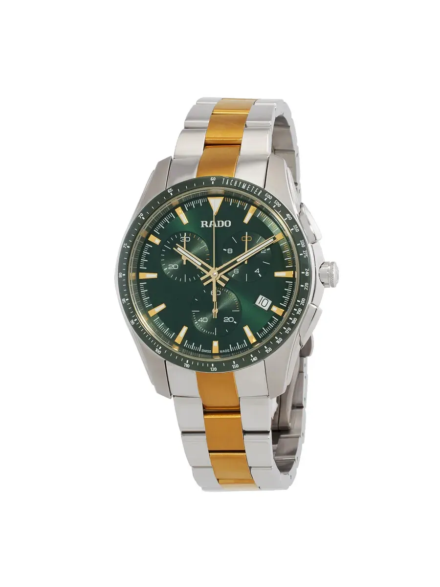 Мужские часы Rado Hyperchrome Chronograph Quartz с зеленым циферблатом R32259323 — изображение 1 из 3, оттенок зеленый