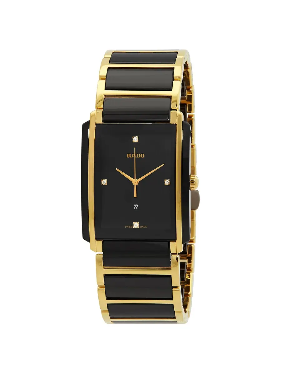 Часы Rado Integral Jubile с черным циферблатом для мужчин и женщин R20204712 — изображение 1 из 4, оттенок черный