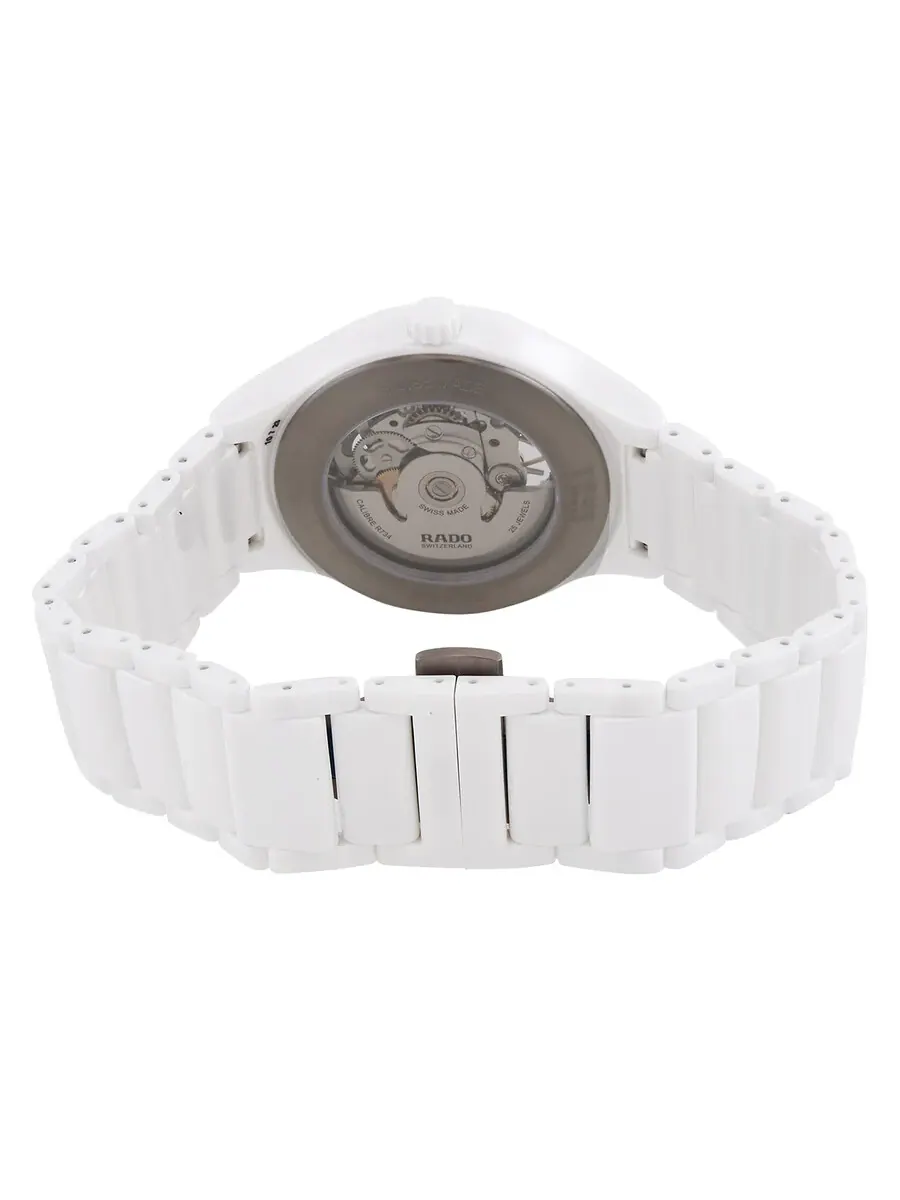 Часы унисекс Rado True Round Open Heart Automatic с белым циферблатом R27115012 — изображение 3 из 3, оттенок белый